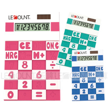 Calculadora de silicona de 8 dígitos de potencia dual (LC593A)